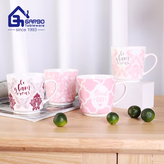 Customized Different Handle Enamelware Coffee Mug Colorful Enamel Mugs