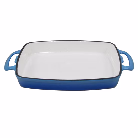Enamel Porcelain Ceramic Cast Iron Baking Dish 29X21cm