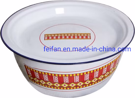 Bol à doigts en émail personnalisé/bol à mélanger/bol avec couvercle